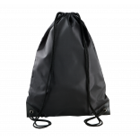 Sac à dos avec cordelettes KI0104 - Black personnalisable - Vue de face