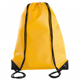 Sac à dos avec cordelettes KI0104 - Yellow personnalisable - Vue de face