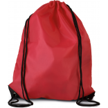 Sac à dos avec cordelettes KI0104 - Cherry Red personnalisable - Vue de face