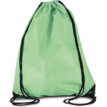 Sac à dos avec cordelettes KI0104 - Pistachio Green personnalisable - Vue de face
