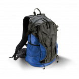 Sac à dos multisports KI0110 - Black / Royal Blue personnalisable - Vue de face