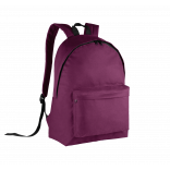 Sac à dos classique KI0130 - Burgundy / Black personnalisable - Vue de face