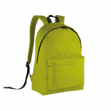Sac à dos classique KI0130 - Burnt Lime / Black personnalisable - Vue de face