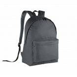 Sac à dos classique KI0130 - Dark Grey / Black personnalisable - Vue de face