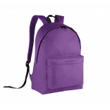 Sac à dos classique - Version junior KI0131 - Purple / Black personnalisable - Vue de face