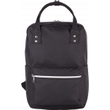 Sac à dos style urbain KI0138 - Black personnalisable - Vue de face