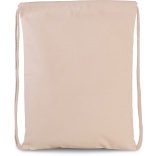 Sac à dos avec cordon épais KI0154 - Natural personnalisable - Vue de face