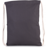 Sac à dos avec cordon épais KI0154 - Shale Grey personnalisable - Vue de face