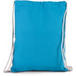 Sac à dos avec cordon épais KI0154 - Surf Blue personnalisable - Vue de face