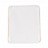Sac à dos avec cordon épais KI0154 - White personnalisable - Vue de face