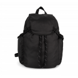 Sac à dos de sport recyclé d'inspiration lifestyle, urbain KI0180 - Black personnalisable - Vue de face