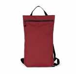 Sac à dos plat recyclé style urbain KI0183 - Red Safran personnalisable - Vue de face