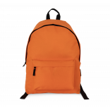 Sac à dos casual recyclé avec poche frontale KI0184 - Orange Zest personnalisable - Vue de face