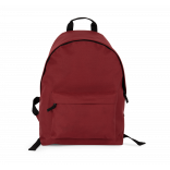 Sac à dos casual recyclé avec poche frontale KI0184 - Red Safran personnalisable - Vue de face