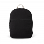 Sac à dos essentiel en coton KI0185 - Black personnalisable - Vue de face
