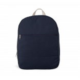 Sac à dos essentiel en coton KI0185 - Navy personnalisable - Vue de face