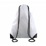 Sac à dos avec cordelettes KI0189 - White personnalisable - Vue de face