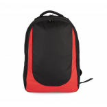 Sac à dos sports d’équipe KI0193 - Black / Red personnalisable - Vue de face