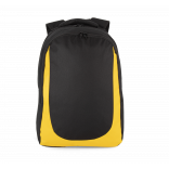 Sac à dos sports d’équipe KI0193 - Black / Yellow personnalisable - Vue de face