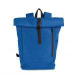 Sac à dos casual Roll-Top KI0195 - Lapis Blue personnalisable - Vue de face