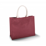 Sac de plage en jute KI0219 - Wine personnalisable - Vue de face