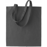 Sac shopping avec longues anses KI0223 - Dark Grey personnalisable - Vue de face