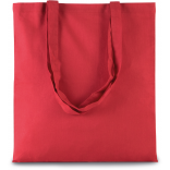 Sac shopping avec longues anses KI0223 - Arandano Red personnalisable - Vue de face