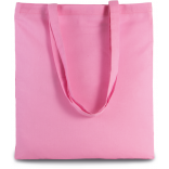 Sac shopping avec longues anses KI0223 - Dark Pink personnalisable - Vue de face