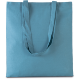 Sac shopping avec longues anses KI0223 - Delphinium Blue personnalisable - Vue de face
