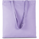 Sac shopping avec longues anses KI0223 - Light Violet personnalisable - Vue de face
