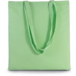Sac shopping avec longues anses KI0223 - Pistachio Green personnalisable - Vue de face