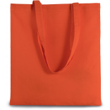 Sac shopping avec longues anses KI0223 - Spicy Orange personnalisable - Vue de face