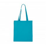 Sac shopping avec longues anses KI0223 - Bright Turquoise personnalisable - Vue de face