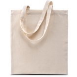 Sac shopping avec longues anses KI0223 - Natural personnalisable - Vue de face