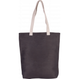 Sac shopping en juco KI0229 - Dark Grey personnalisable - Vue de face