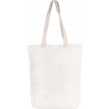 Sac shopping en juco KI0229 - Vanilla White personnalisable - Vue de face
