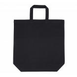 Sac shopping en coton KI0247 - Black personnalisable - Vue de face