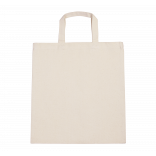 Sac shopping en coton canvas KI0249 - Natural personnalisable - Vue de face