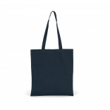 Sac shopping en coton canvas KI0250 - Navy personnalisable - Vue de face
