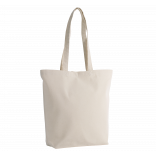 Sac cabas en coton bio KI0252 - Natural personnalisable - Vue de face