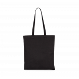 Sac shopping classique coton bio KI0262 - Black personnalisable - Vue de face