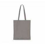 Sac shopping classique coton bio KI0262 - Metal Grey personnalisable - Vue de face