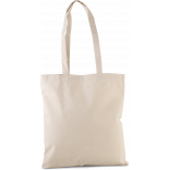 Sac shopping classique coton bio KI0262 - Natural personnalisable - Vue de face