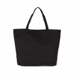 Sac shopping extra large en coton KI0296 - Black personnalisable - Vue de face
