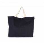 Sac shopping XXL KI0297 - Navy / Natural personnalisable - Vue de face