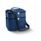 Sac isotherme double compartiment KI0317 - Navy personnalisable - Vue de face