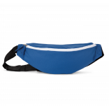 Sac banane classique recyclée KI0374 - Dazzling Blue / White personnalisable - Vue de face