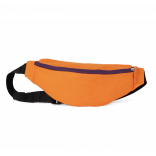 Sac banane classique recyclée KI0374 - Orange Zest / Plum Purple personnalisable - Vue de face