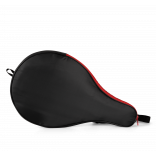 Sac porte-raquette de padel KI0381 - Black / Red personnalisable - Vue de face