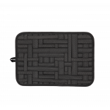 Tablette organiseur porte-câbles et accessoires KI0517 - Black personnalisable - Vue de face